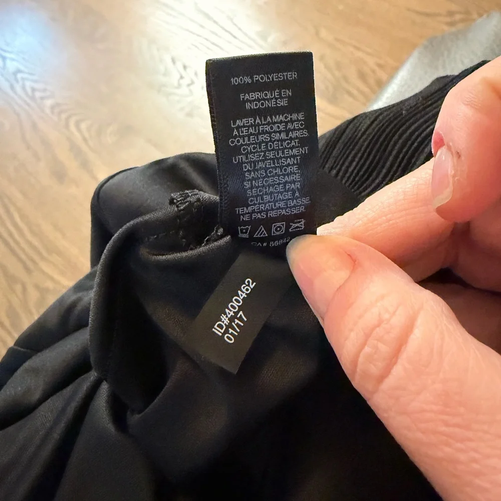 Express Black Pleated Mini Dress - Picture 6 of 8